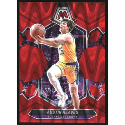 2023-24 Panini Mosaic Red Seismic #28 Austin Reaves