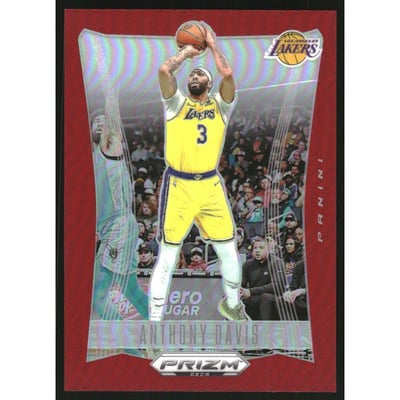 2023-24 Panini Prizm Deca Prizms Red #52 Anthony Davis