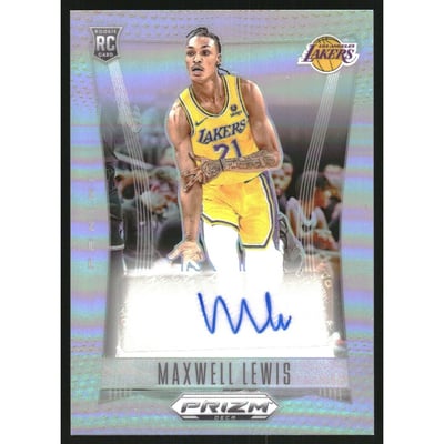 2023-24 Panini Prizm Deca Signatures Prizms Silver #67 Maxwell Lewis
