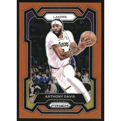2023-24 Panini Prizm Prizms Orange #94 Anthony Davis