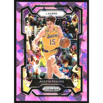2023-24 Panini Prizm Prizms Pink Ice #76 Austin Reaves