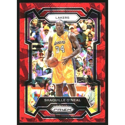 2023-24 Panini Prizm Prizms Red Ice #181 Shaquille O'Neal