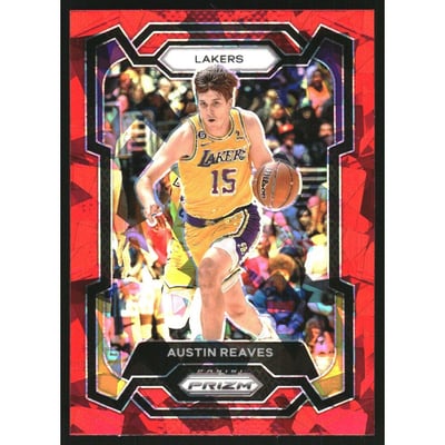 2023-24 Panini Prizm Prizms Red Ice #76 Austin Reaves