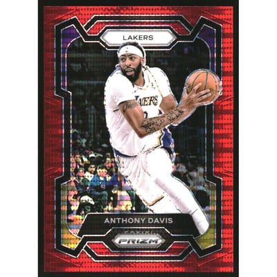 2023-24 Panini Prizm Prizms Red Seismic #94 Anthony Davis
