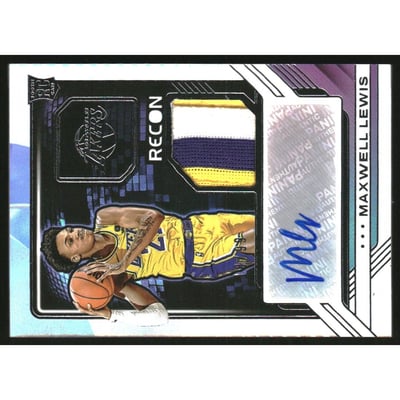 2023-24 Panini Recon Rookie Jersey Autographs #28 Maxwell Lewis/99