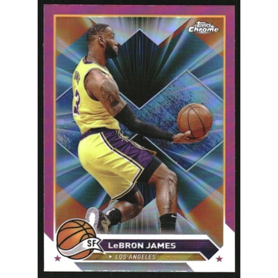 2023-24 Topps Chrome Pink Refractors #23 LeBron James