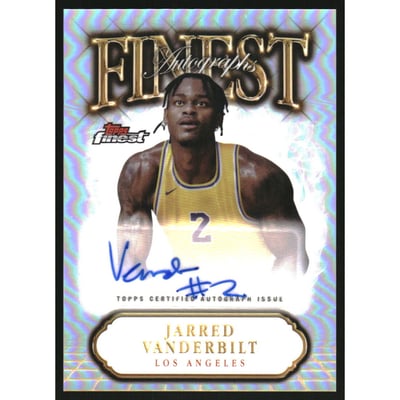 2024-25 Finest Autographs Refractors #FAJV Jarred Vanderbilt