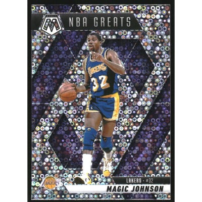 2024-25 Panini Mosaic Mosaic Fast Break Silver #296 Magic Johnson/Greats