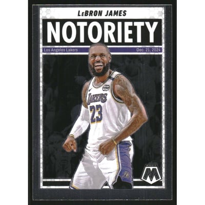 2024-25 Panini Mosaic Notoriety #6 LeBron James