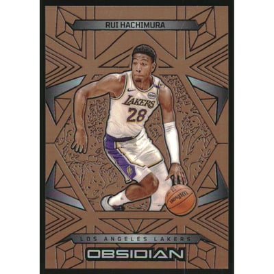 2024-25 Panini Obsidian Electric Etch Bronze Flood #97 Rui Hachimura