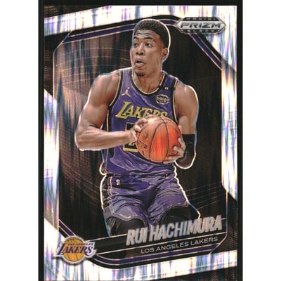 2024-25 Panini Prizm Black Prizms Skewed #132 Rui Hachimura