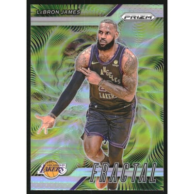 2024-25 Panini Prizm Fractal Prizms Silver #3 LeBron James