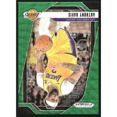 2024-25 Panini Prizm Prizms Green Wave #195 Anthony Davis