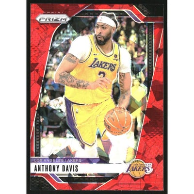 2024-25 Panini Prizm Prizms Red Ice #195 Anthony Davis