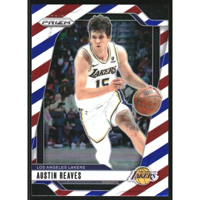 2024-25 Panini Prizm Prizms Red White and Blue #26 Austin Reaves