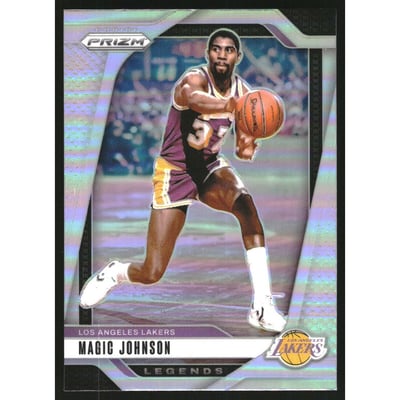 2024-25 Panini Prizm Prizms Silver #294 Magic Johnson