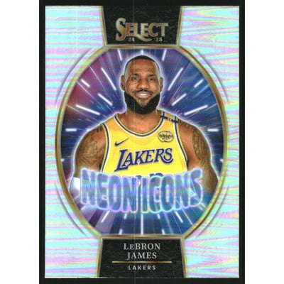 2024-25 Select Neon Icon Silver Prizms #7 LeBron James
