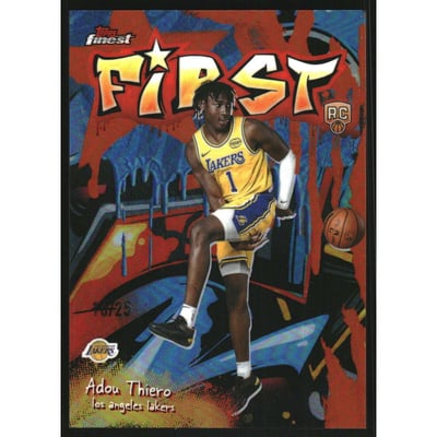2025-26 Finest First Orange Refractors #F26 Adou Thiero