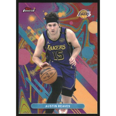 2025-26 Finest Oil Spill Refractors #80 Austin Reaves C