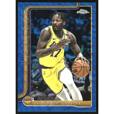 2025-26 Topps Chrome Blue Wave Refractors #192 Dorian Finney-Smith