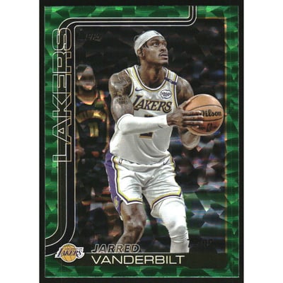 2025-26 Topps Crackleboard Green #155 Jarred Vanderbilt