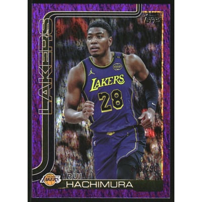 2025-26 Topps Purple Holo Foil #154 Rui Hachimura