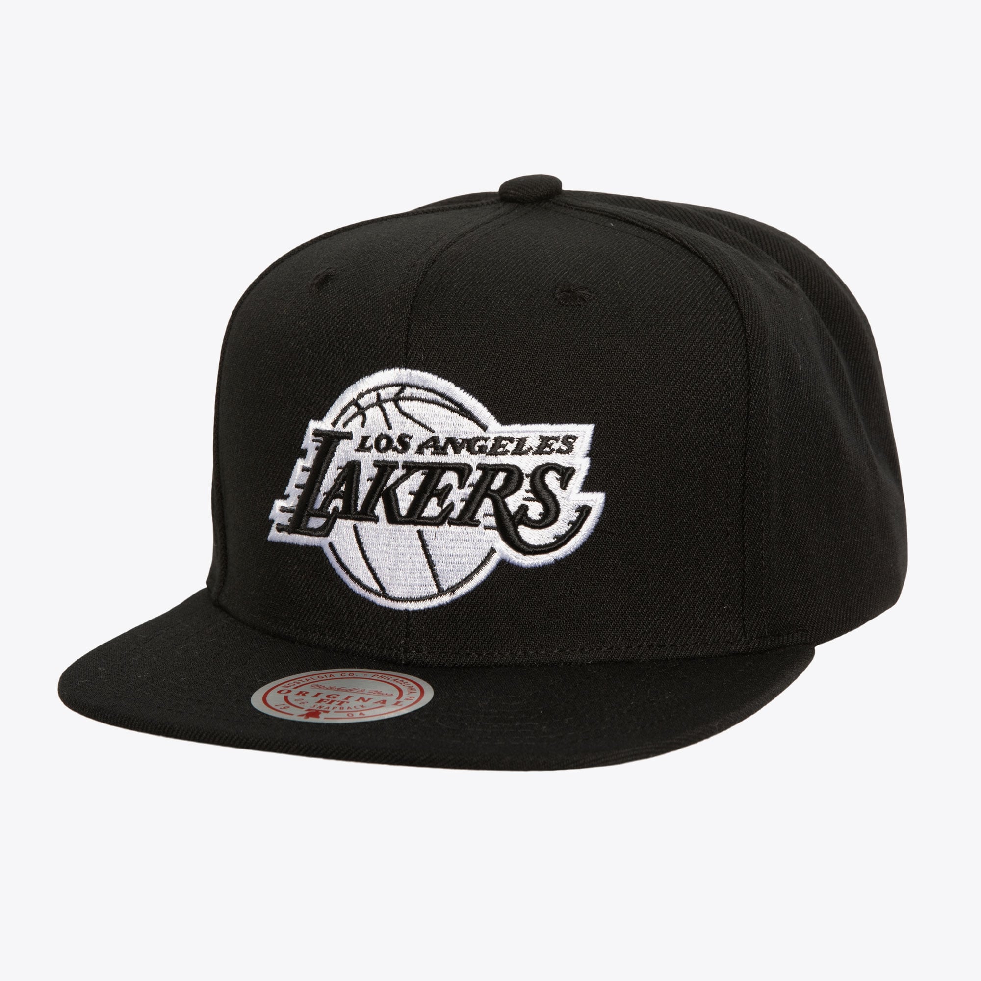 Black/White Los Angeles Lakers Evergreen OG Snapback Hat