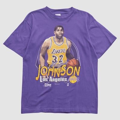 Earvin Johnson Salem Sportswear 1990 T-shirt - Purple - S by Fanatics Real Vintage