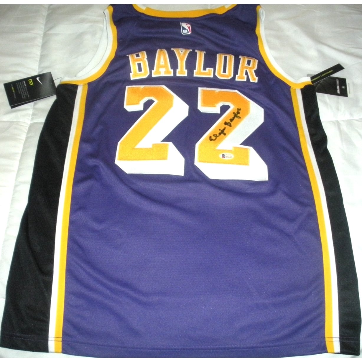 Acro Coa Elgin Baylor Losangeles Lakers! Psa/dna/coa Signed Official Licensed ...