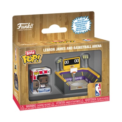 LeBron James Los Angeles Lakers Funko Bitty POP! Town Arena