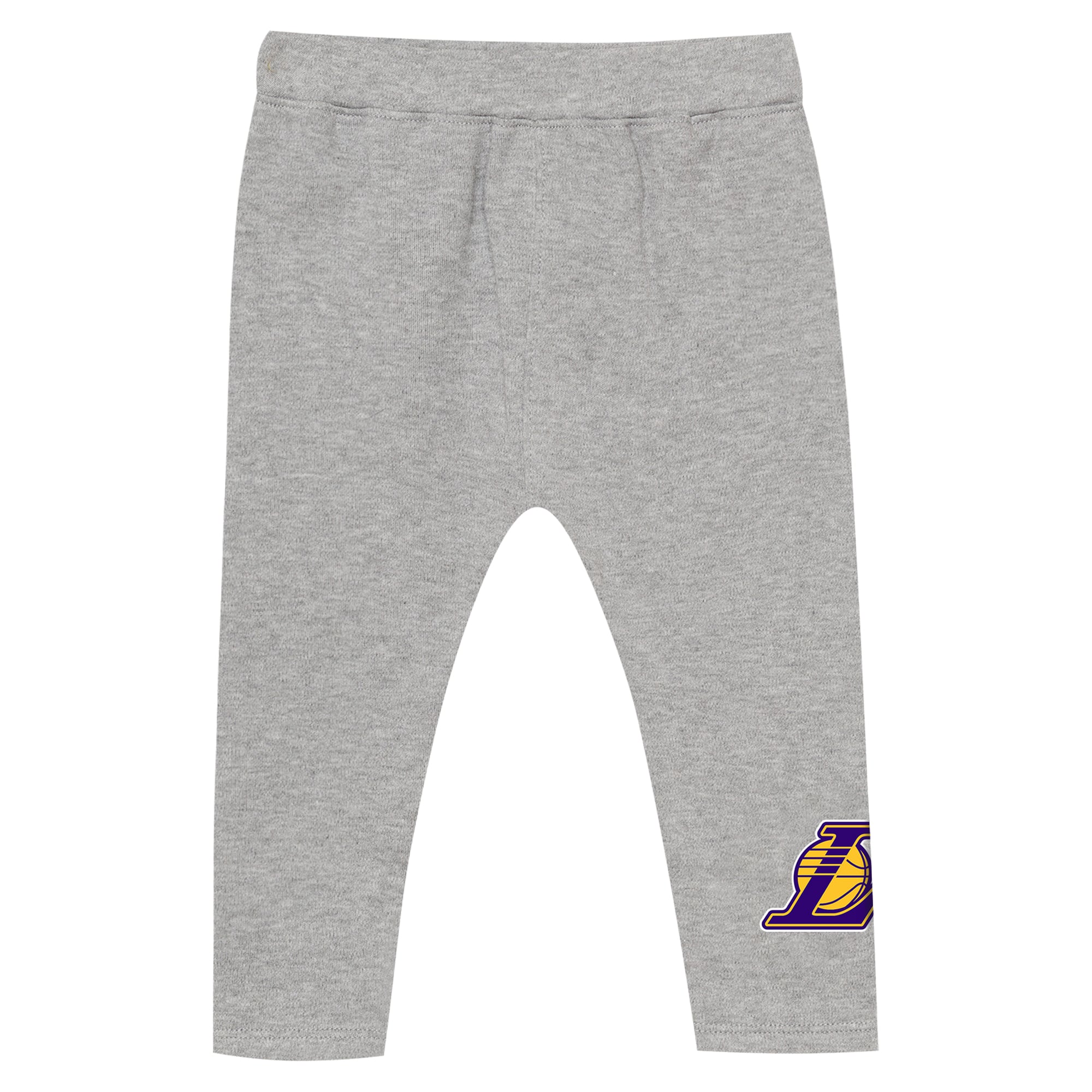Ensemble body, pantalon et bandeau Outerstuff or/gris Los Angeles Lakers pour bébé fille, motif cœur de l'équipe