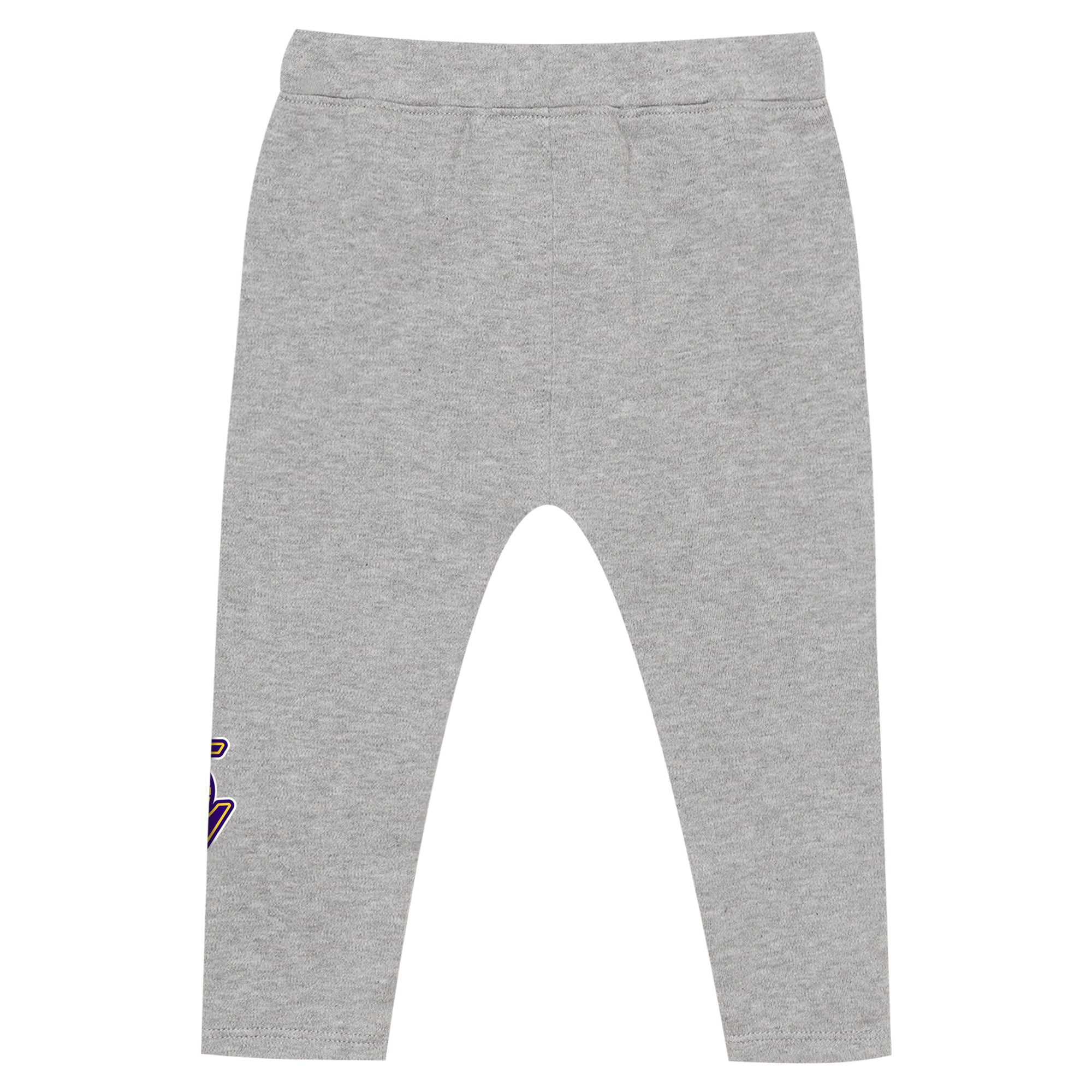 Ensemble body, pantalon et bandeau Outerstuff or/gris Los Angeles Lakers pour bébé fille, motif cœur de l'équipe