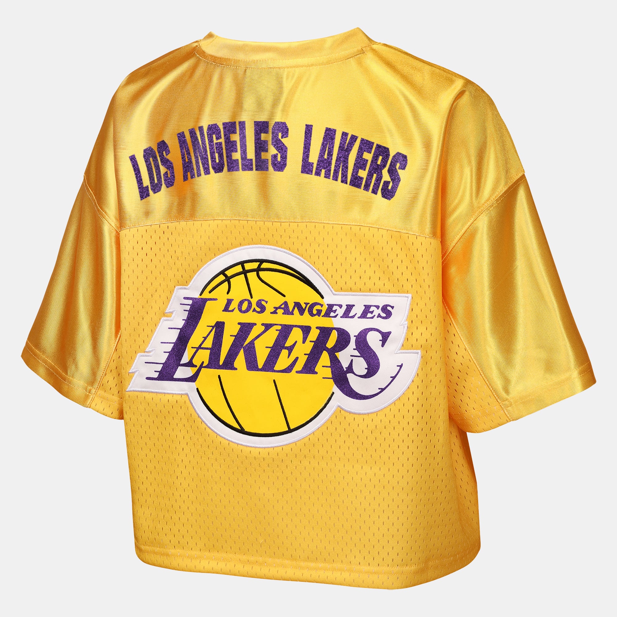 T-shirt court à col en V Outerstuff Gold Los Angeles Lakers pour jeunes filles