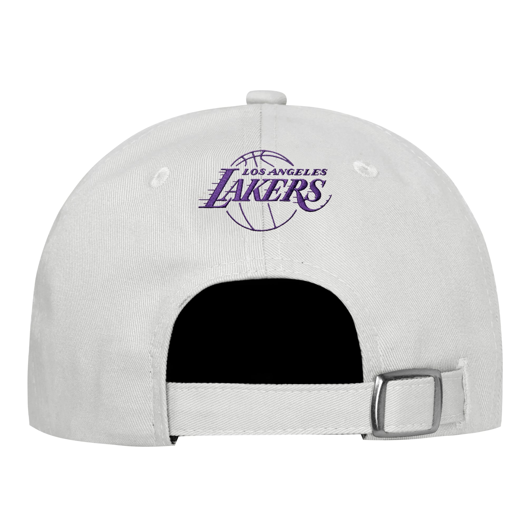 Casquette de papa blanche à strass Los Angeles Lakers pour filles et jeunes filles Outerstuff