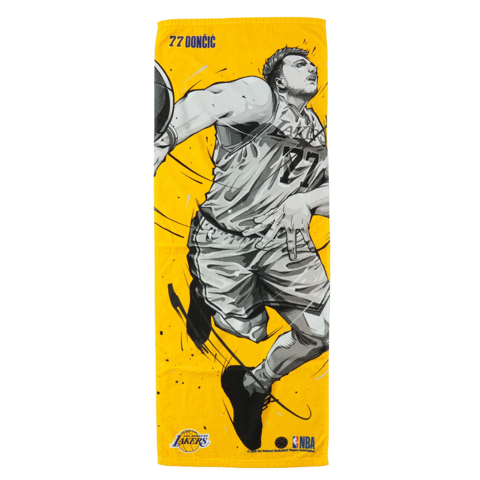 レイカーズ ルカ・ドンチッチ NBA イラストスポーツタオル