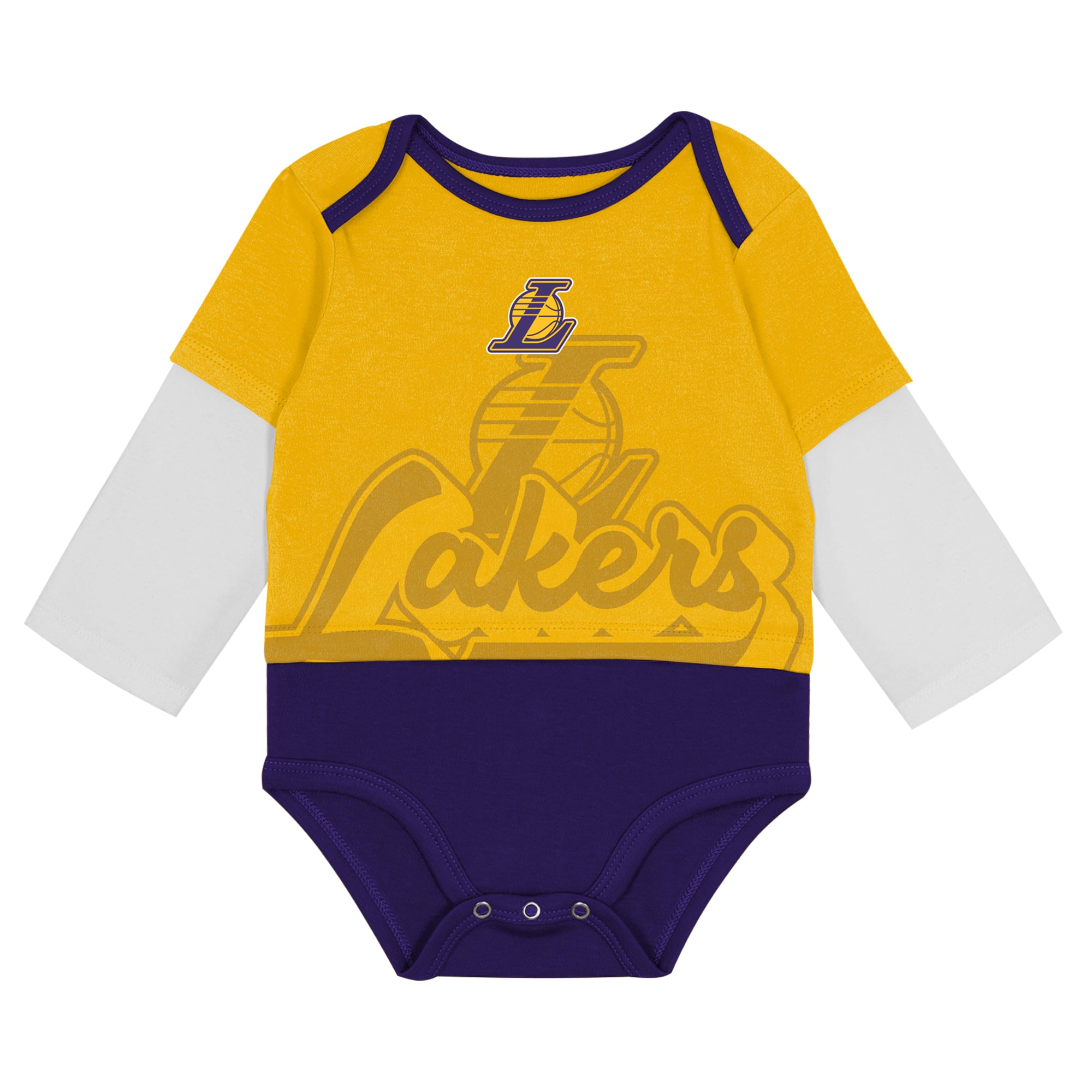 Ensemble body et pantalon trois pièces pour bébé Outerstuff Los Angeles Lakers Rim Protectors