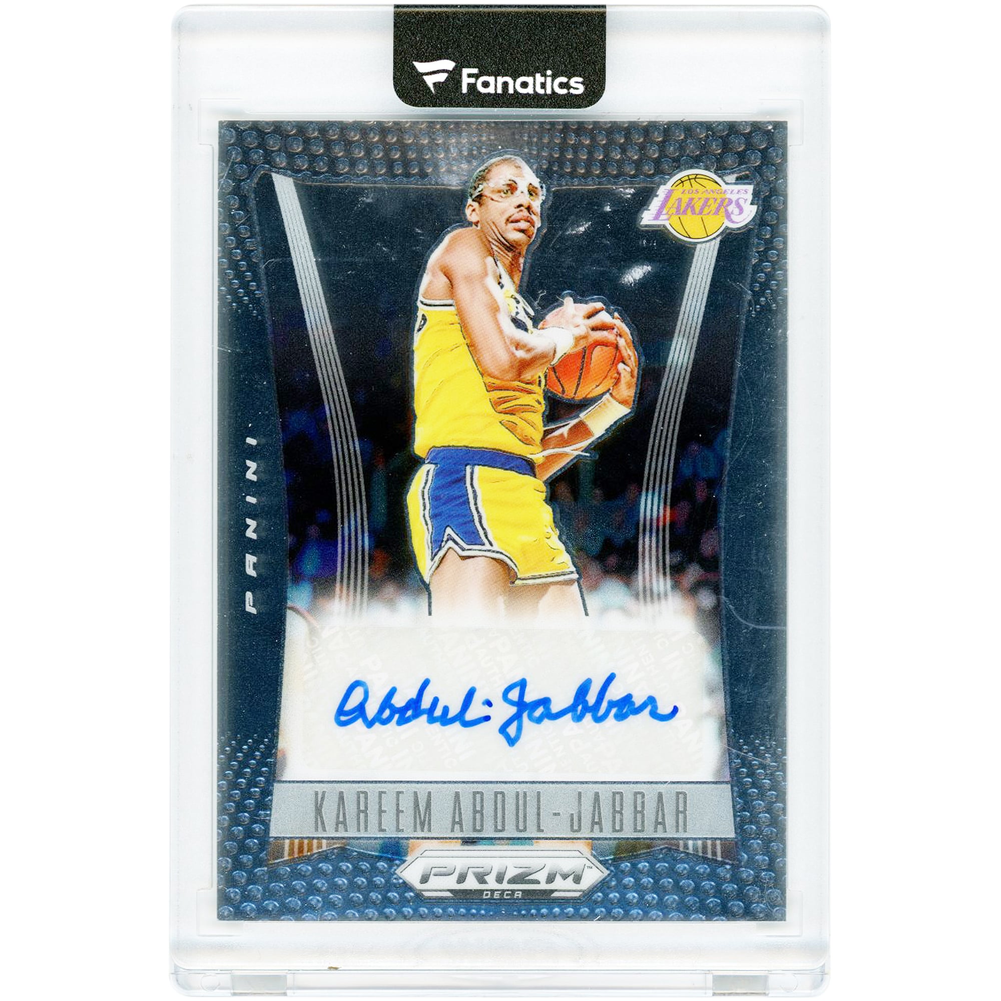 Kareem Abdul-Jabbar Los Angeles Lakers dédicacé 2023-24 Panini Prizm Deca #DS-KAJ Carte