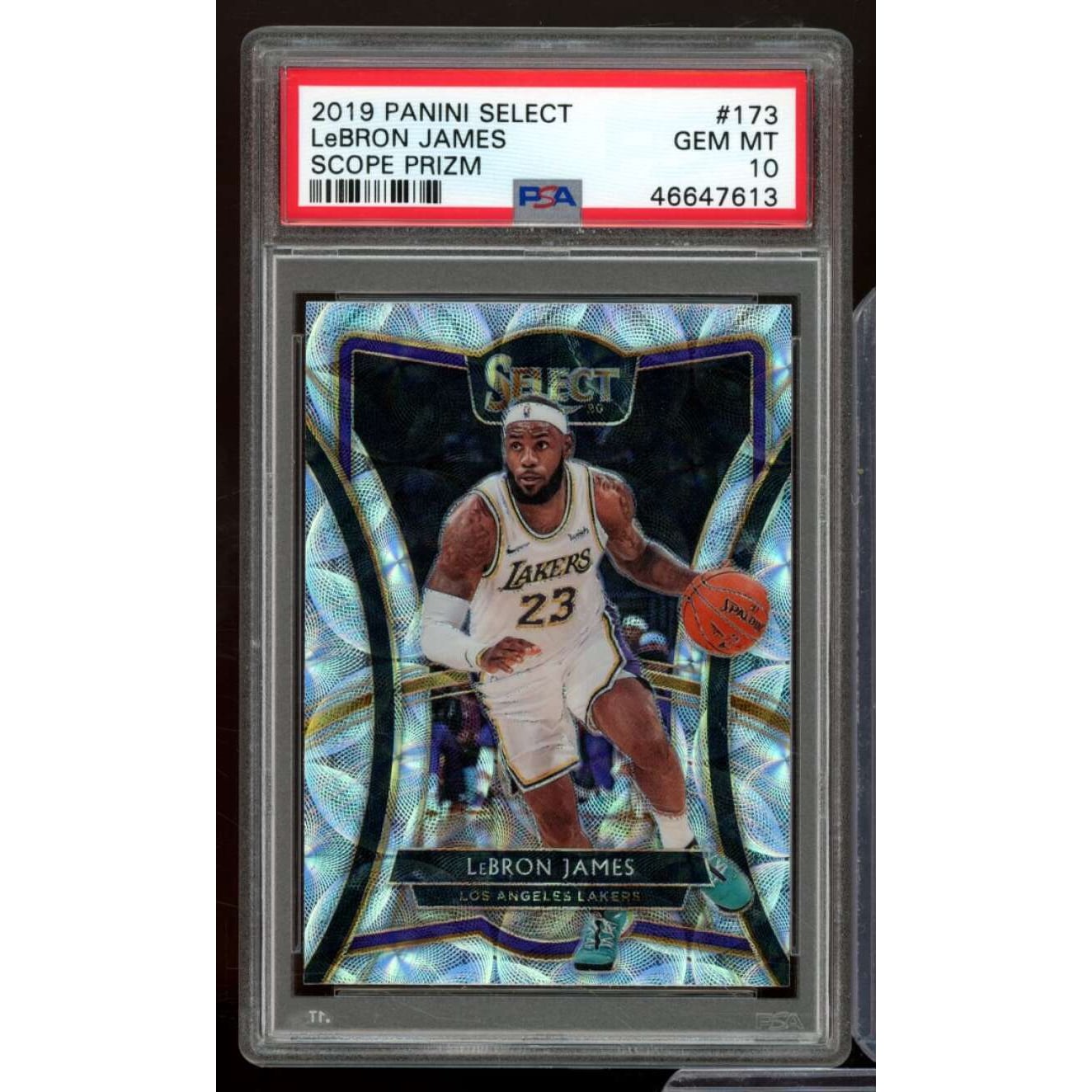 LeBron James Card 2019-20 Panini Select Scope Prizm #173 PSA 10