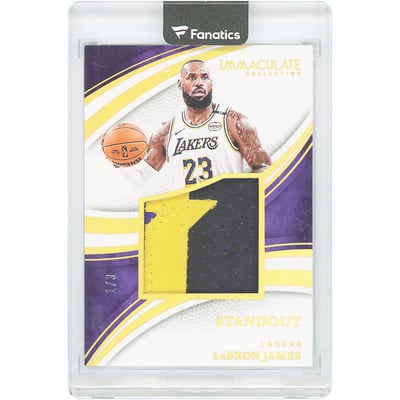 LeBron James Los Angeles Lakers 2024-25 Panini Immaculate Collection Standout Memorabilia Gold Relic #SM-LBJ #1/3 Card