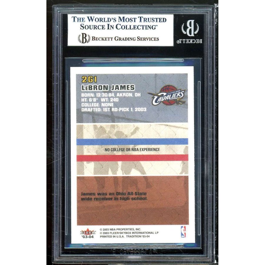 Lebron James Rookie Card Fleer