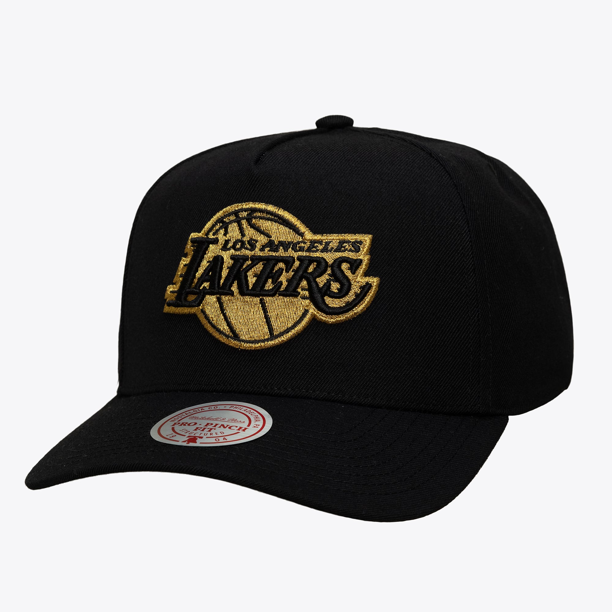 Los Angeles Lakers Black & Gold Pro Pinch Snapback Hat