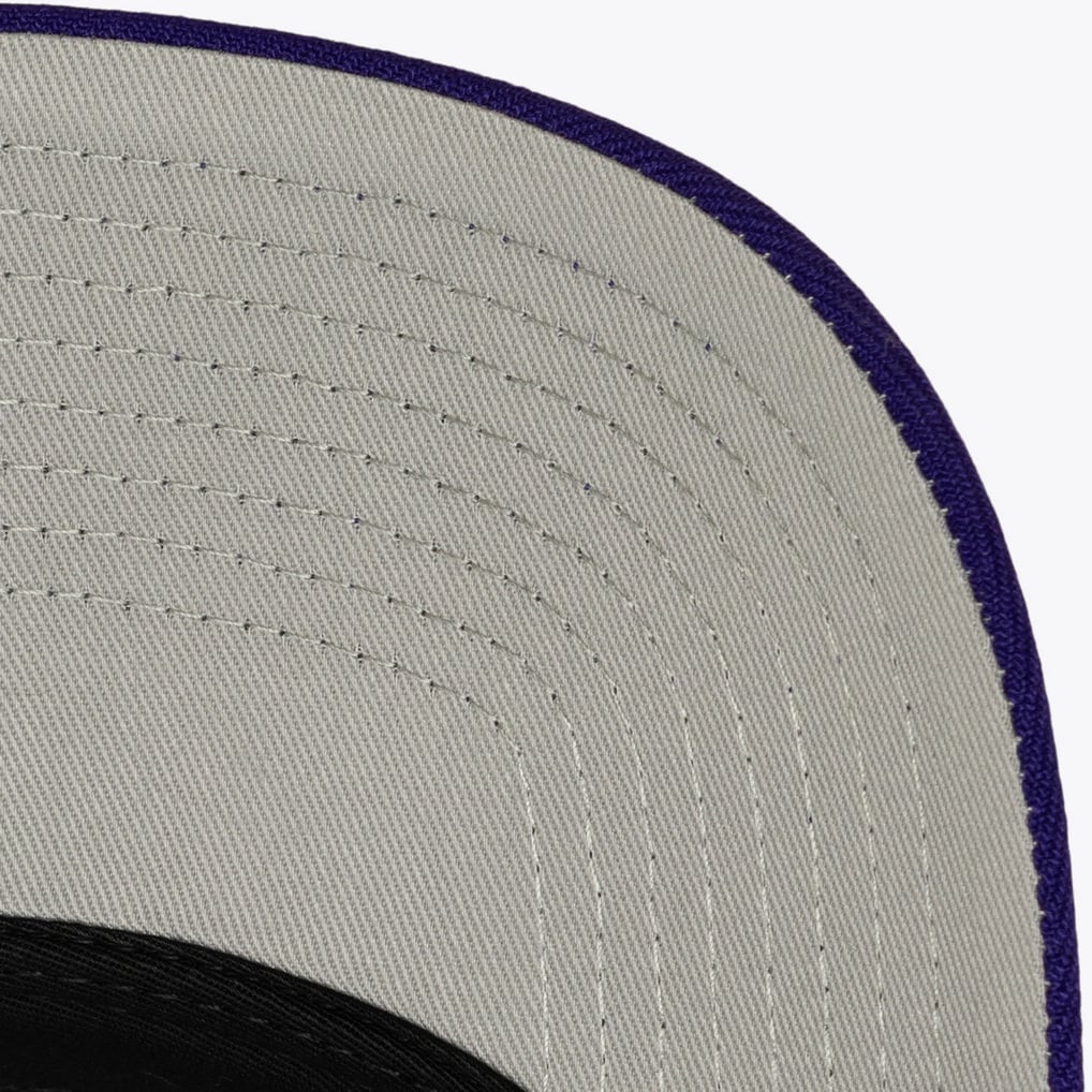 Los Angeles Lakers Black Legacy Made Chrome Pro Pinch Snapback Hat