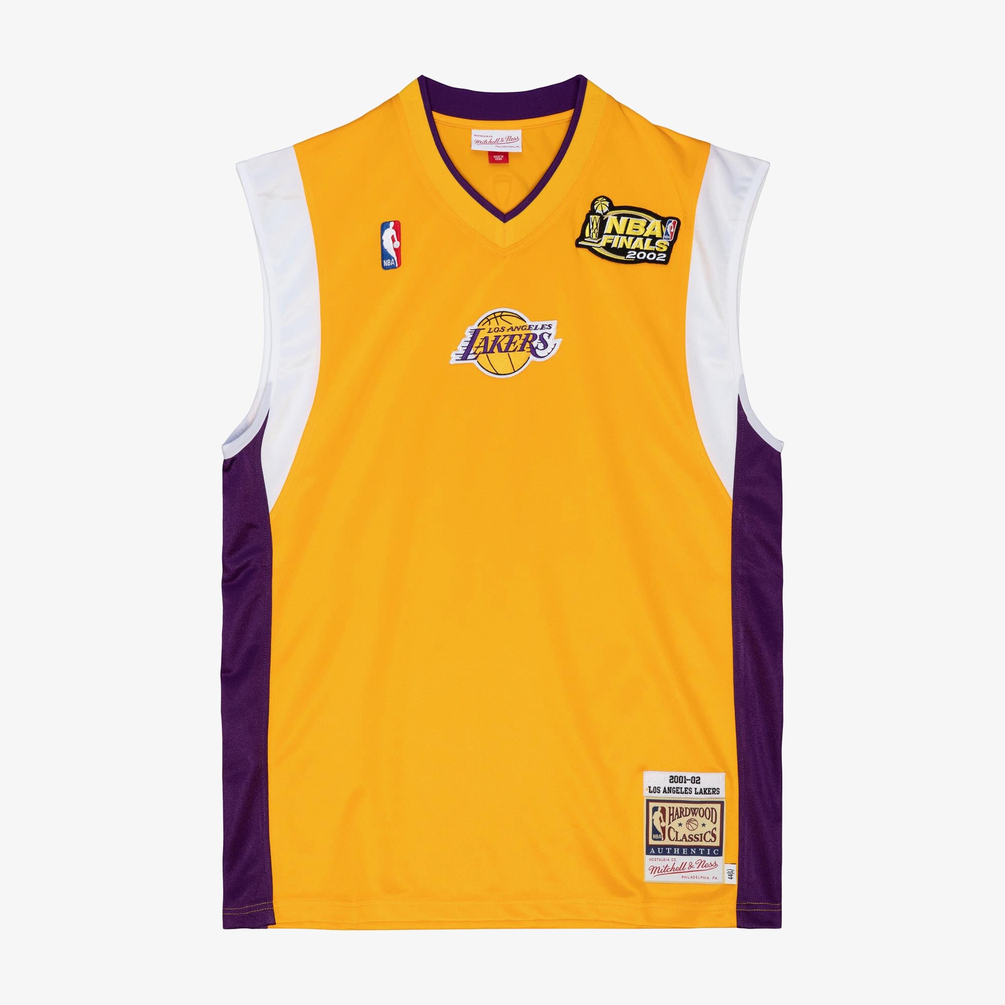 Los Angeles Lakers Gold Hardwood Classics 2001-02 Authentic 