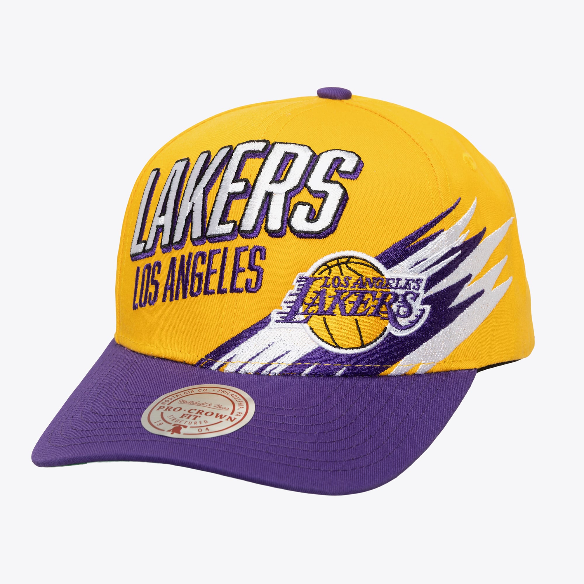 Los Angeles Lakers Gold Zoom By Pro Crown Snapback Hat