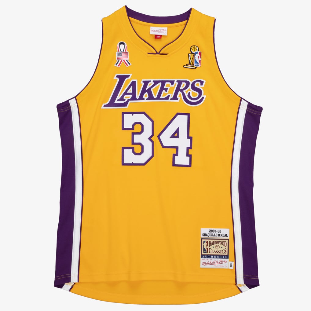 Maillot Swingman Mitchell & Ness Shaquille O'Neal LA Lakers Imprimé Floral Taille M - Occasion