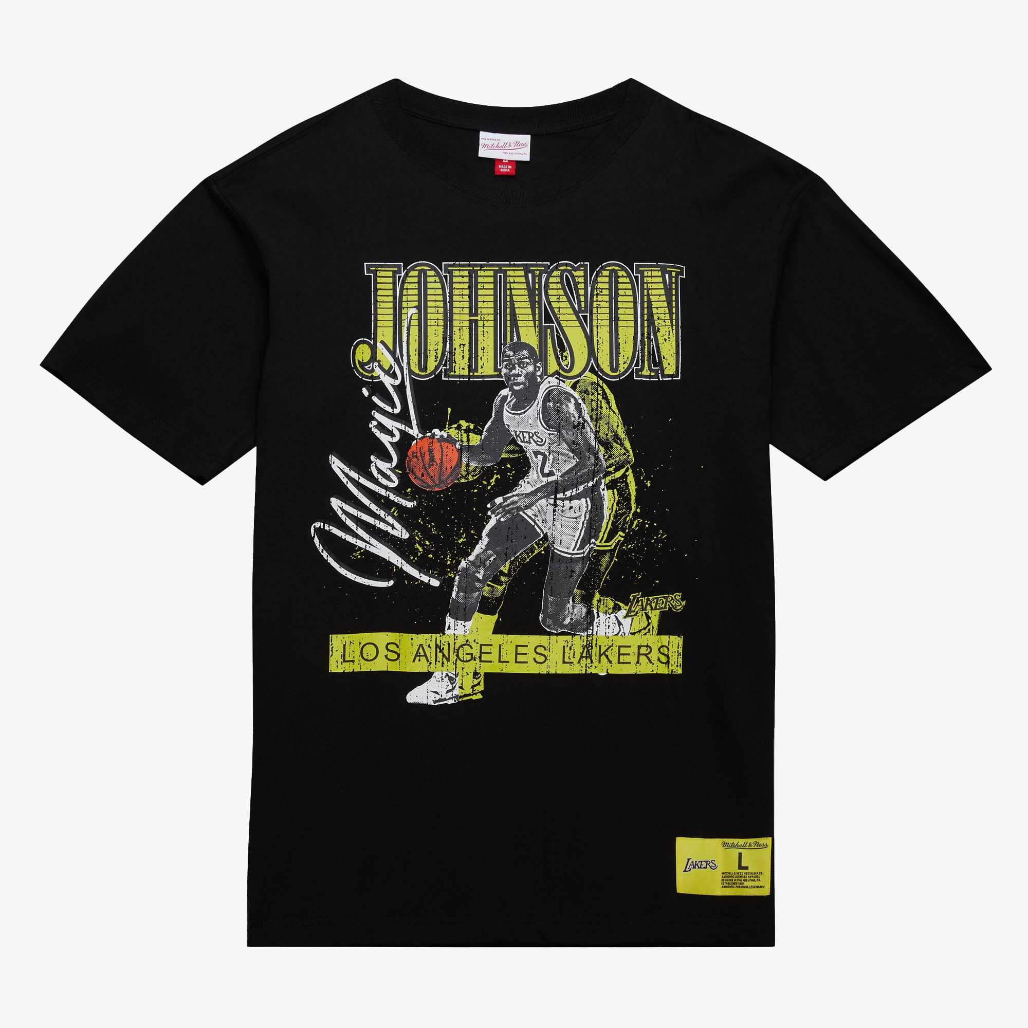 Tシャツ NBA bulls マジックジョンソン 総柄 APPS-BICENTENARIO T