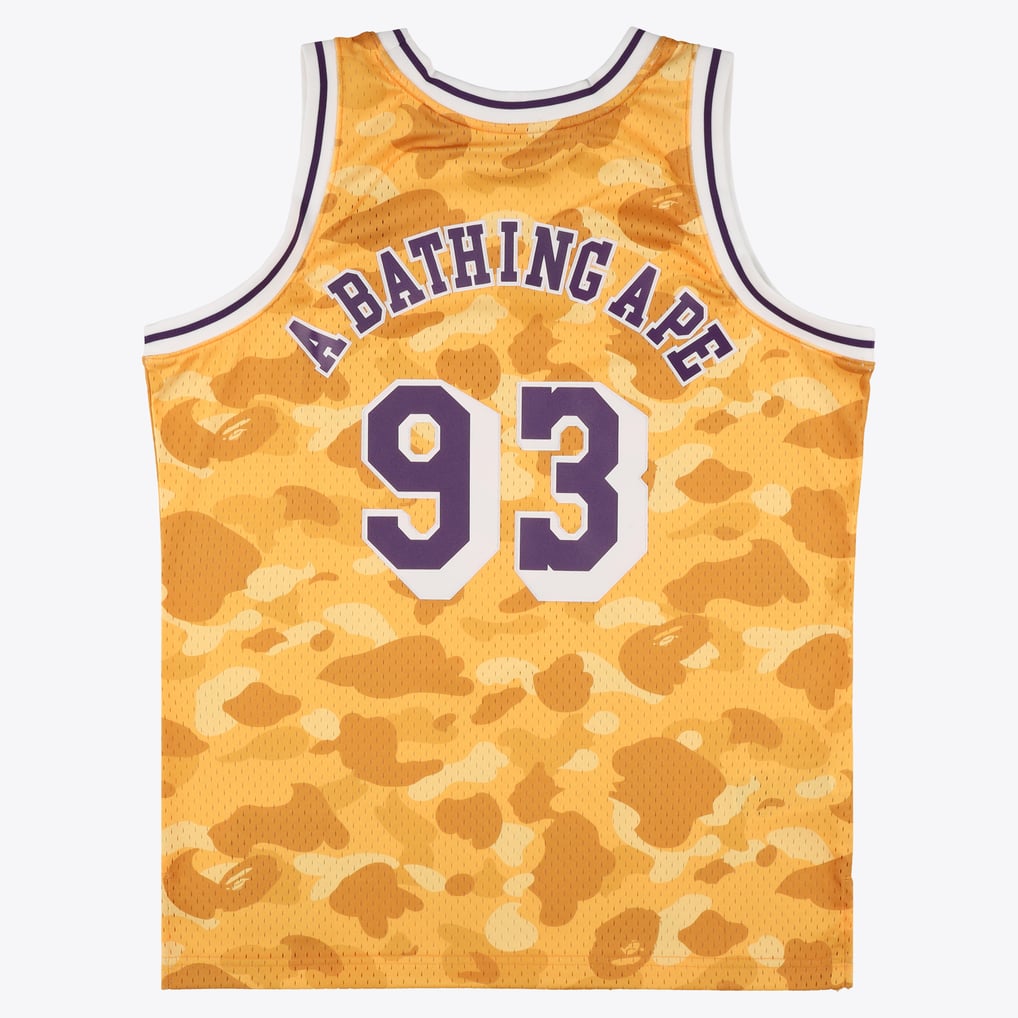 Los Angeles Lakers NBA Bape X Mitchell & Ness Swingman Jersey