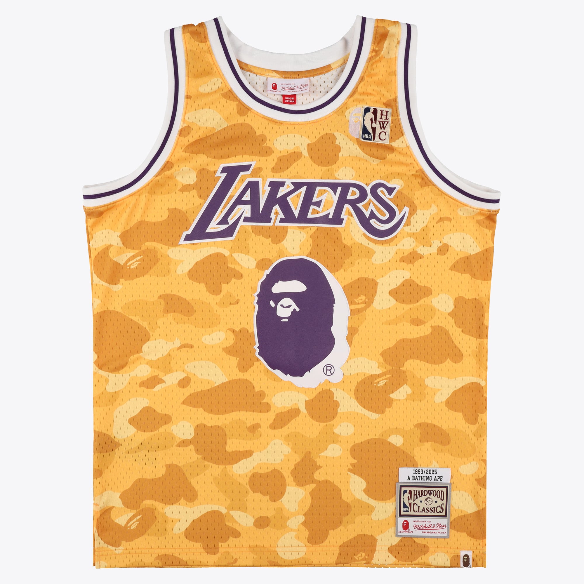 ロサンゼルス・レイカーズ NBA BAPE X MN スウィングマンユニフォーム