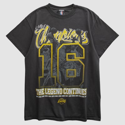 Los Angeles Lakers UNK 2010s T-shirt - Black - S by Fanatics Real Vintage