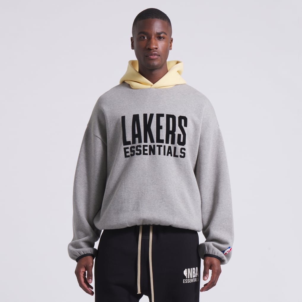 ロサンゼルス・レイカーズ × Fear Of God Essentials フーディー ユニ 